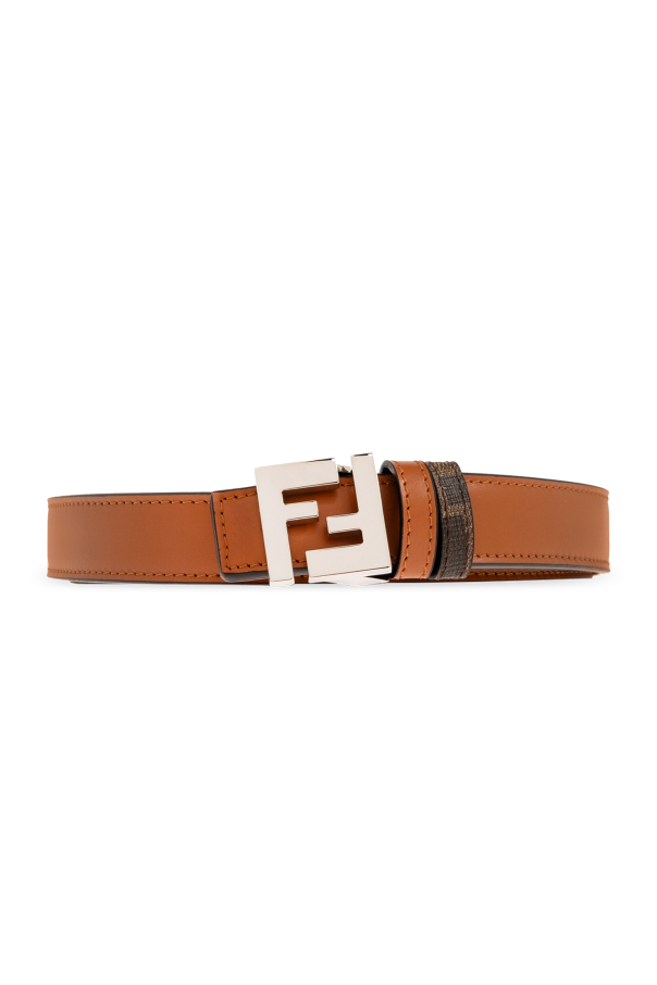 SchaferandweinerShops Armenia Brown Reversible belt Fendi Fendi Kids monogram print sneakers